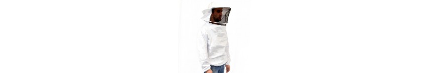 Vêtements de travail pour apiculteur - vareuse, combinaison, gants