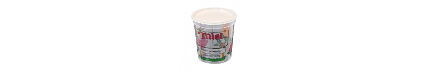 Emballage / Conditionnement du miel - pots verres, pots plastiques